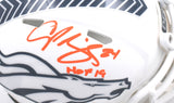 Champ Bailey Signed Broncos Salute 2024 Speed Mini Helmet HOF - Beckett W Holo