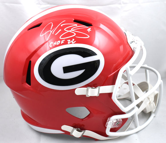 Champ Bailey Signed Georgia Bulldogs F/S Speed Helmet w/CHOF- Beckett W Hologram