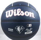 Yao Ming Signed NBA Rockets City Edition Wilson Basketball - Beckett W Holo