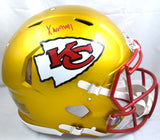 Xavier Worthy Signed Kansas City Chiefs Speed Flash Authentic Helmet - Fanatics