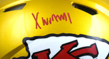 Xavier Worthy Signed Kansas City Chiefs Speed Flash Authentic Helmet - Fanatics