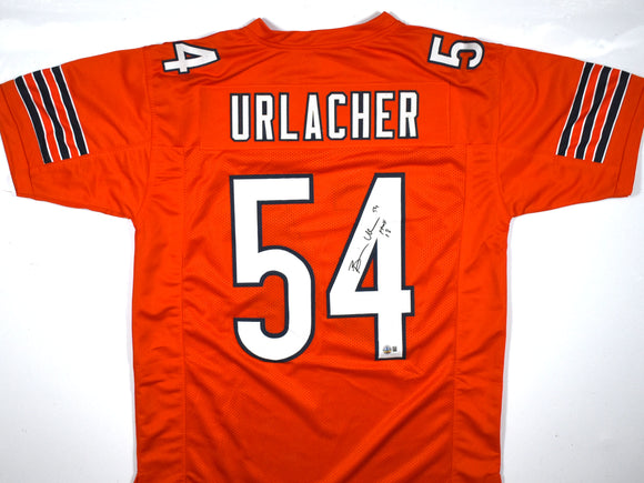 Brian Urlacher Autographed Orange Pro Style Jersey w/HOF - Beckett W Hologram