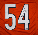 Brian Urlacher Autographed Orange Pro Style Jersey w/HOF - Beckett W Hologram