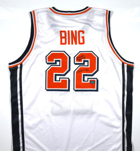 Dave Bing Autographed White College Style Jersey w/ CHOF - Prova *Black