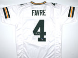 Brett Favre Autographed White Pro Style Jersey - Beckett W Hologram *Silver