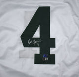 Brett Favre Autographed White Pro Style Jersey - Beckett W Hologram *Silver