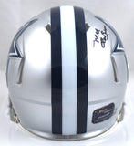 Mel Renfro Autographed Dallas Cowboys Speed Mini Helmet w/ HOF - Prova *Black