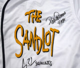 The Sandlot Cast Autographed Jersey w/8 Actors Inscribed - Beckett W Hologram