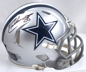 Drew Pearson Autographed Dallas Cowboys Speed Mini Helmet - Prova *Black