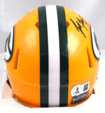 Brett Favre Autographed Green Bay Packers Speed Mini Helmet - Beckett W Hologram