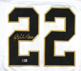 Rashid Shaheed Autographed White Pro Style Jersey - Beckett W Hologram *Gold