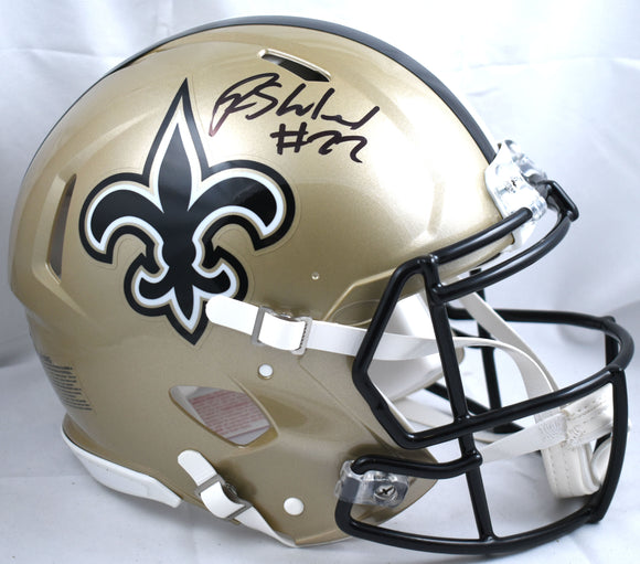 Rashid Shaheed Autographed Saints F/S Speed Authentic Helmet- Beckett W Hologram