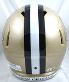 Rashid Shaheed Autographed New Orleans Saints F/S Speed Helmet - Beckett W Holo