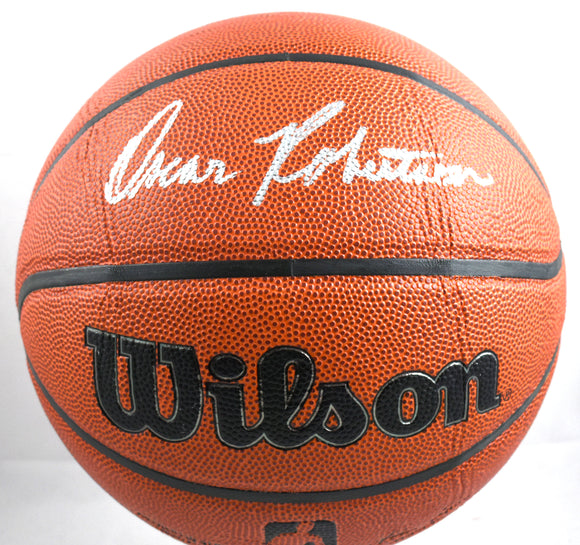 Oscar Robertson Autographed Authentic NBA Wilson Basketball - Beckett W Hologram