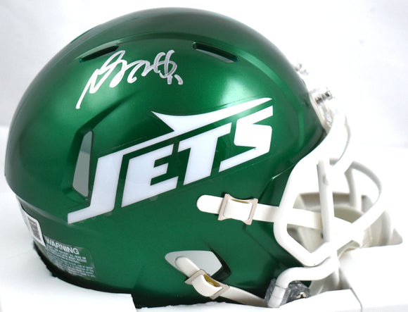 Davante Adams Signed New York Jets Speed Mini Helmet -Beckett W Hologram *Silver