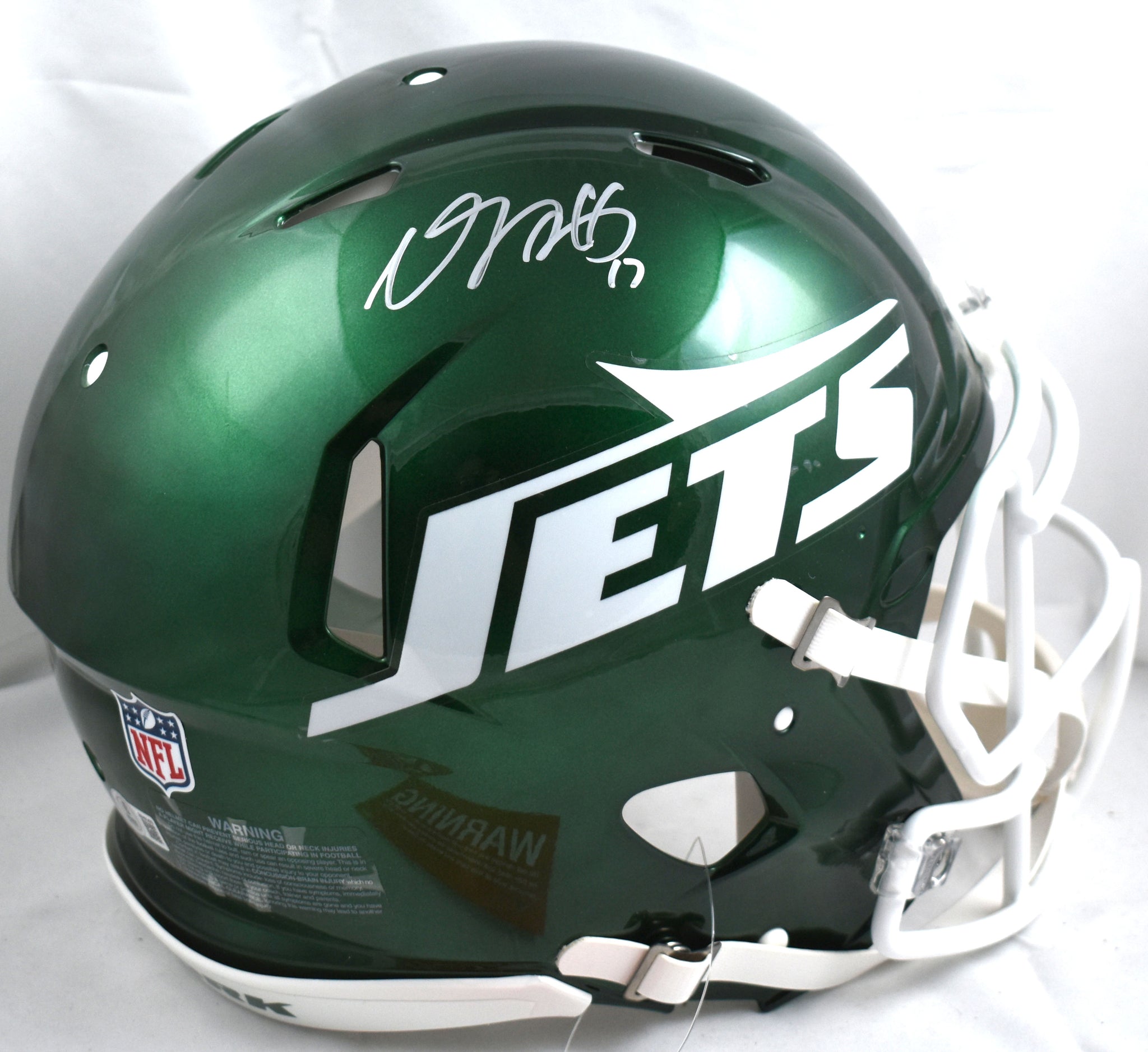 Davante Adams Autographed Jets 2024 F/S Speed Authentic Helmet Davante Adams Autographed Jets 2024 F/S Speed Authentic Helmet