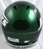 Ahmad Sauce Gardner Autographed Jets 2024 F/S Speed Helmet - Beckett W Hologram