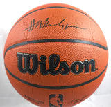 Hakeem Olajuwon Autographed Authentic NBA Wilson Basketball - Beckett W Hologram