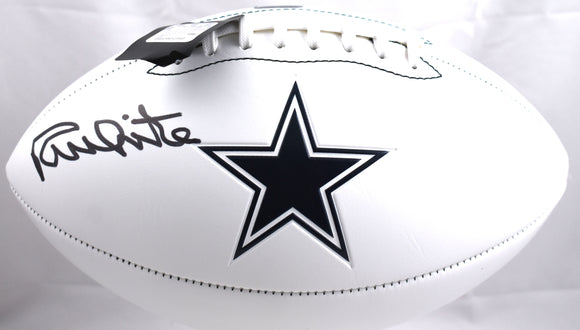 Randy White Signed Dallas Cowboys Franklin Logo Football - Prova *Black