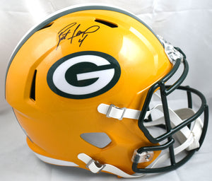 Brett Favre Signed Green Bay Packers F/S Speed Helmet- Beckett W Hologram *Black