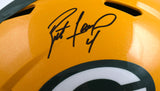 Brett Favre Signed Green Bay Packers F/S Speed Helmet- Beckett W Hologram *Black