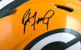 Brett Favre Signed Packers F/S Speed Authentic Helmet- Beckett W Hologram *Black