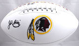 John Riggins Autographed Washington Logo Football  - Beckett W Hologram *Black