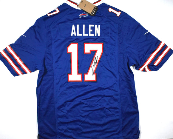 Josh Allen Autographed Buffalo Bills Red Nike Game Jersey- Beckett W Hologram