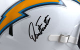 Dan Fouts Autographed Chargers F/S Speed Helmet - Beckett W Hologram *Black