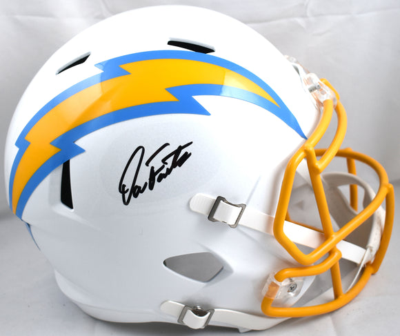 Dan Fouts Autographed Chargers 2020 F/S Speed Helmet - Beckett W Hologram *Black