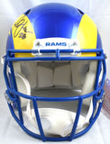 Marshall Faulk Signed Rams F/S 2020 Speed Authentic Helmet - Beckett W Hologram