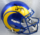 Marshall Faulk Autographed Rams F/S 2020 Speed Helmet - Beckett W Hologram