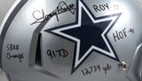 Tony Dorsett Autographed Cowboys F/S Speed Helmet w/Stats - Beckett W Hologram