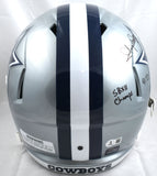 Tony Dorsett Autographed Cowboys F/S Speed Helmet w/Stats - Beckett W Hologram