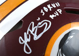 Williams Rypien Riggins Signed Washington F/S Speed Authentic Helmet - Beckett W