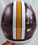 Williams Rypien Riggins Signed Washington F/S Speed Authentic Helmet - Beckett W