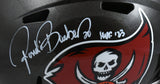 Ronde Barber Autographed Buccaneers F/S Speed Helmet w/ HOF - Beckett W Hologram