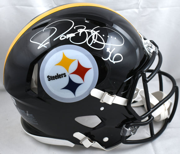 Jerome Bettis Autographed Steelers F/S Speed Authentic Helmet - Beckett W Holo