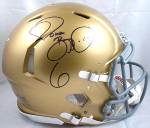 Jerome Bettis Autographed Notre Dame F/S Speed Authentic Helmet - Beckett W Holo