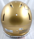 Jerome Bettis Autographed Notre Dame F/S Speed Authentic Helmet - Beckett W Holo