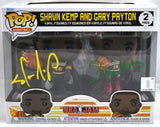 Gary Payton Shawn Kemp Signed Seattle Supersonics Funko Pop  - Beckett W Holo