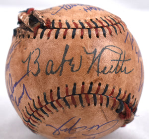 Sandlot Cast Signed Custom Baseball w/8 Actors Inscribed - Beckett W Holo *Blue