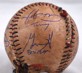 Sandlot Cast Signed Custom Baseball w/8 Actors Inscribed - Beckett W Holo *Blue