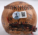 Sandlot Cast Signed Custom Baseball w/8 Actors Inscribed - Beckett W Holo *Blue