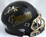 Aidan O'Connell Signed Purdue Script Speed Mini Helmet- Beckett W Hologram *Gold