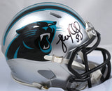 Luke Kuechly Autographed Carolina Panthers Speed Mini Helmet- Beckett W Hologram