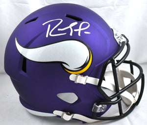 Randy Moss Autographed Vikings F/S Speed Helmet - Beckett W Hologram *Silver