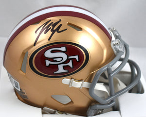 John Lynch Autographed San Francisco 49ers Speed Mini Helmet- Beckett W Hologram