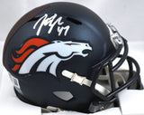 John Lynch Autographed Denver Broncos Current Speed Mini Helmet - Beckett W Holo