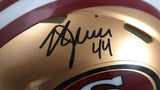 Kyle Juszczyk Autographed 49ers Speed Mini Helmet - Beckett W Hologram *Black